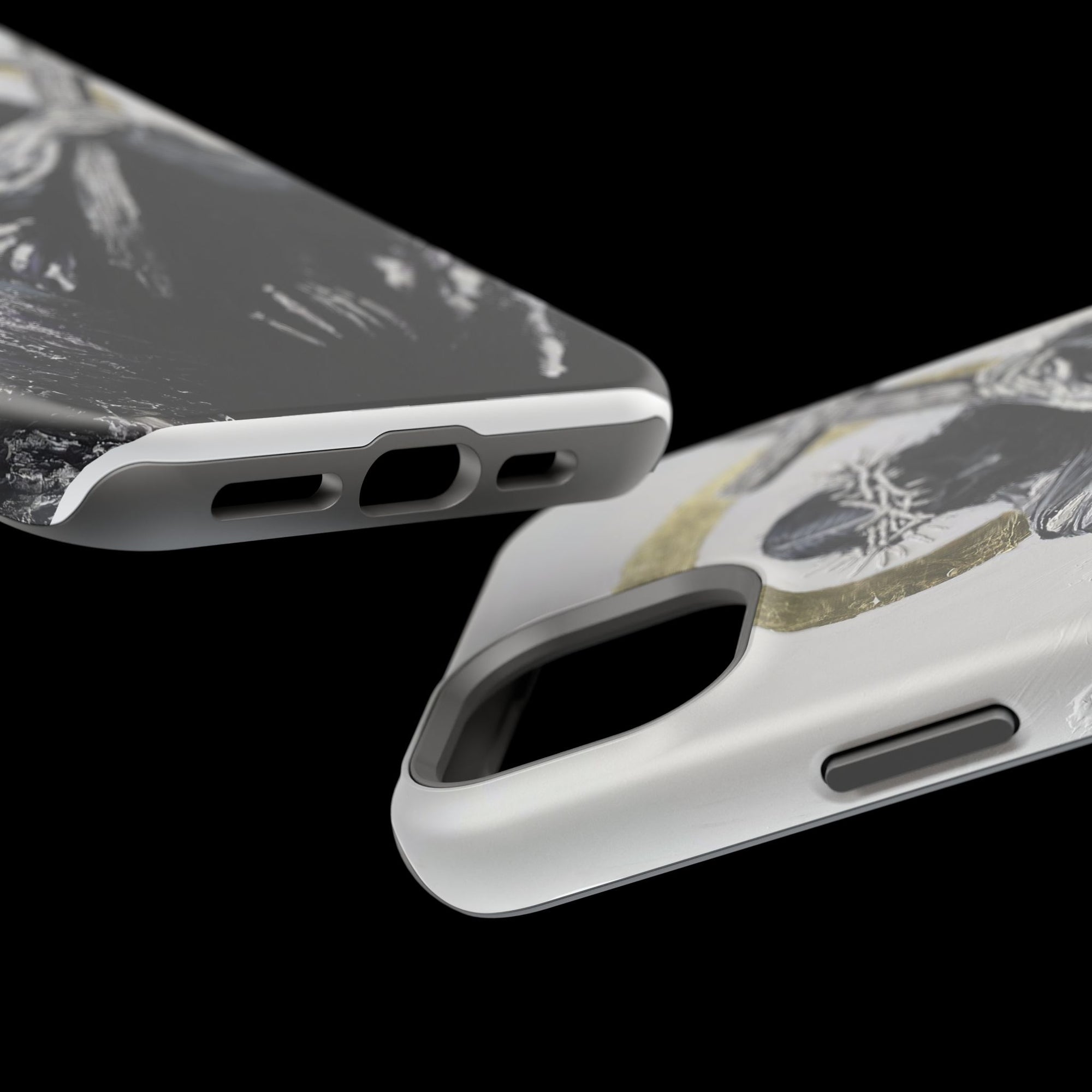 Jesus Christ defeating Satan — Magnetic Impact-Resistant Phone Cover