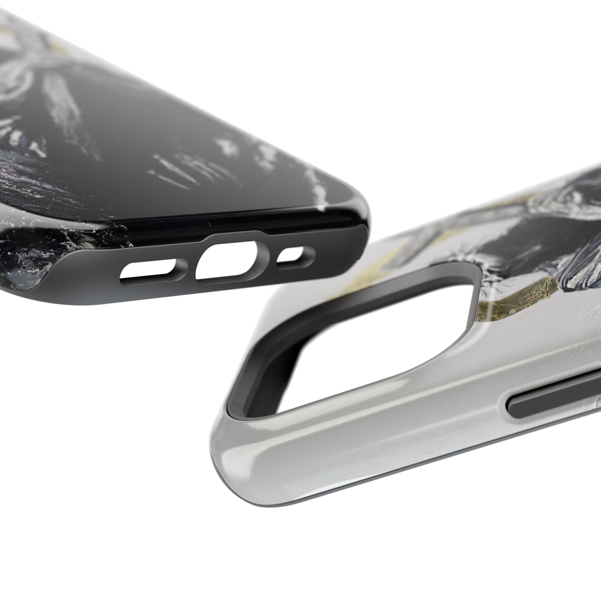 Jesus Christ defeating Satan — Magnetic Impact-Resistant Phone Cover