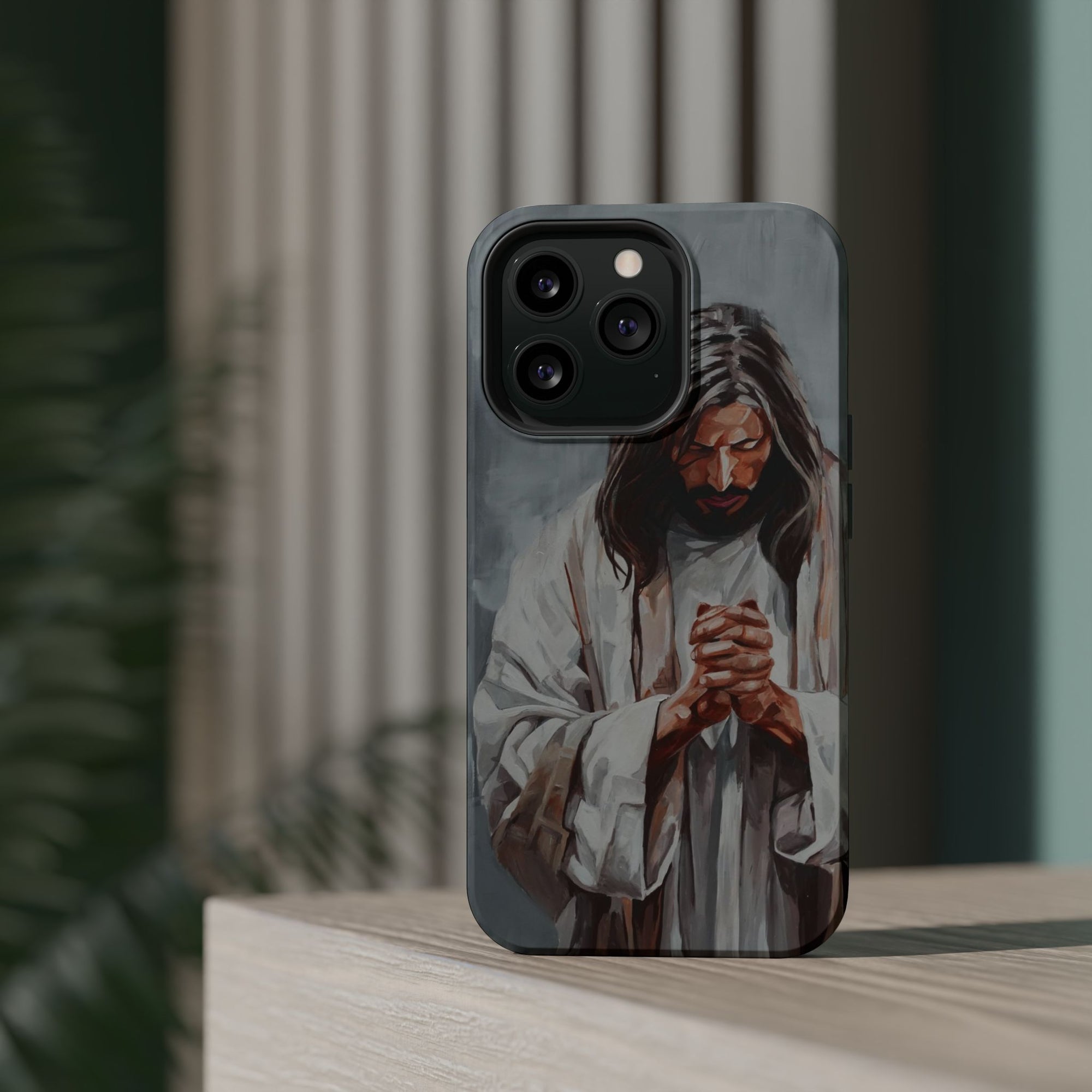 Praying Jesus Phone Case - Mag Safe iPhone Cover
