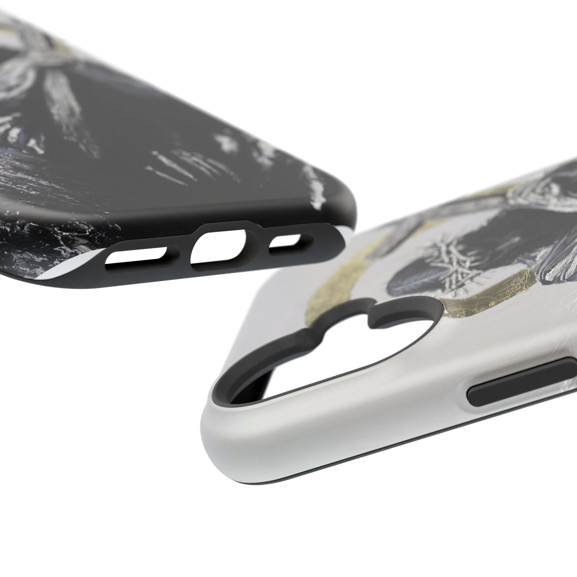 Jesus Christ defeating Satan — Magnetic Impact-Resistant Phone Cover