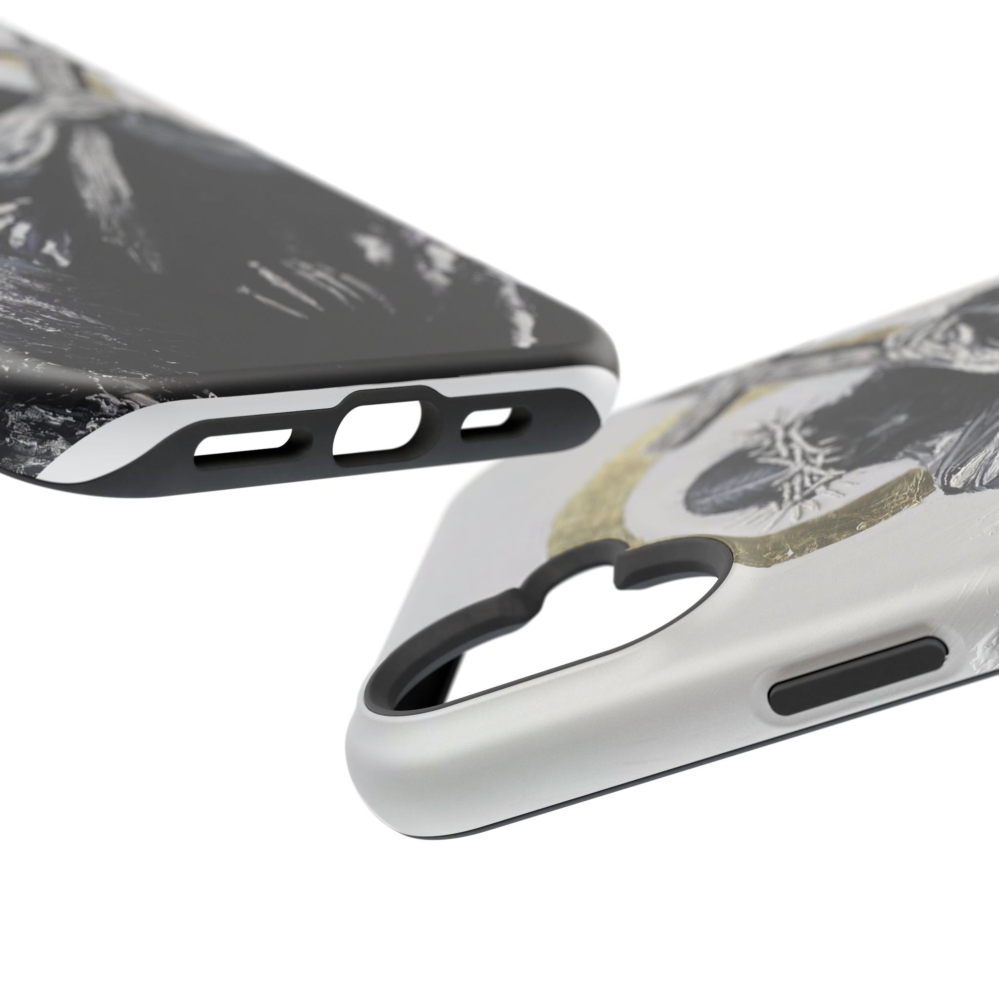 Jesus Christ defeating Satan — Magnetic Impact-Resistant Phone Cover