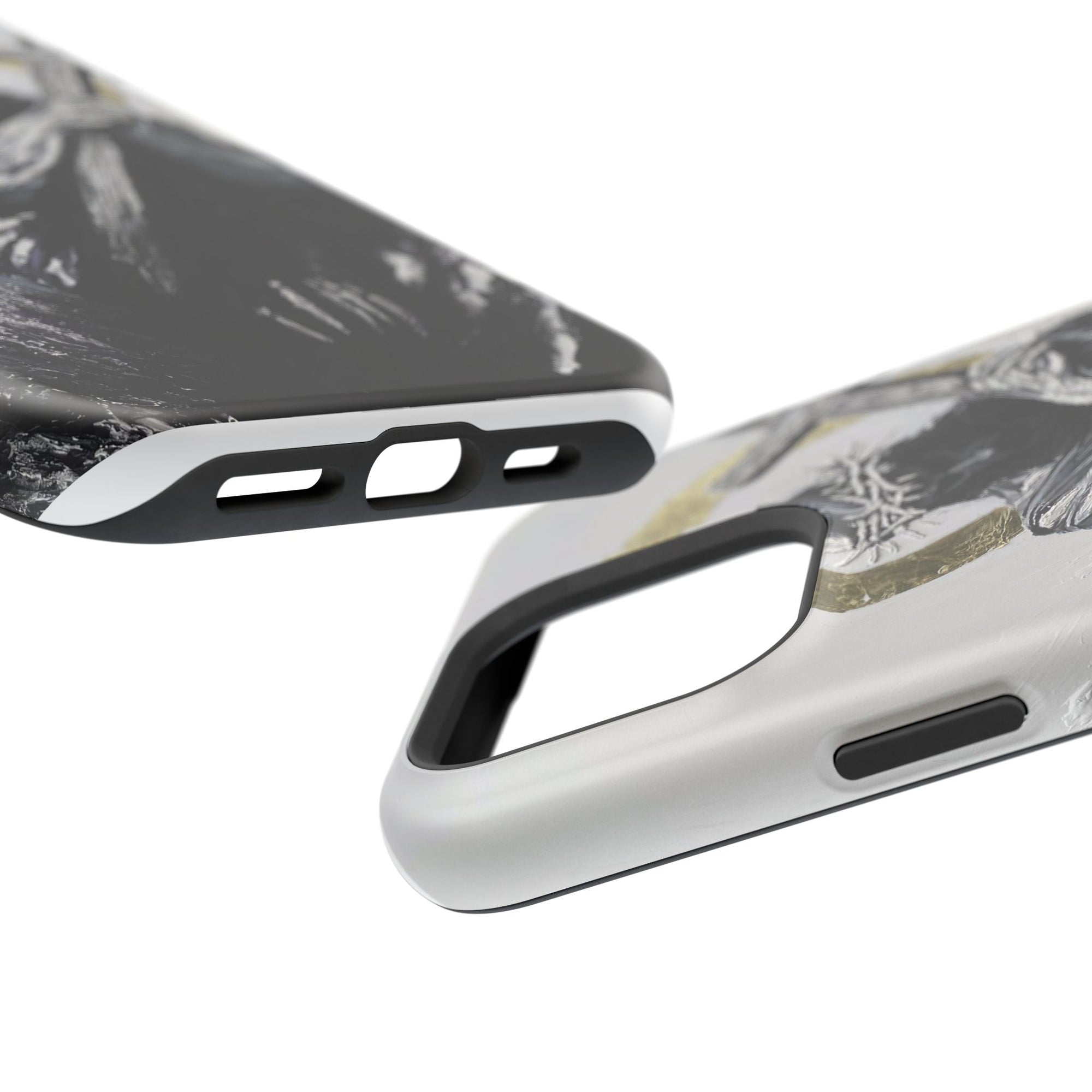 Jesus Christ defeating Satan — Magnetic Impact-Resistant Phone Cover