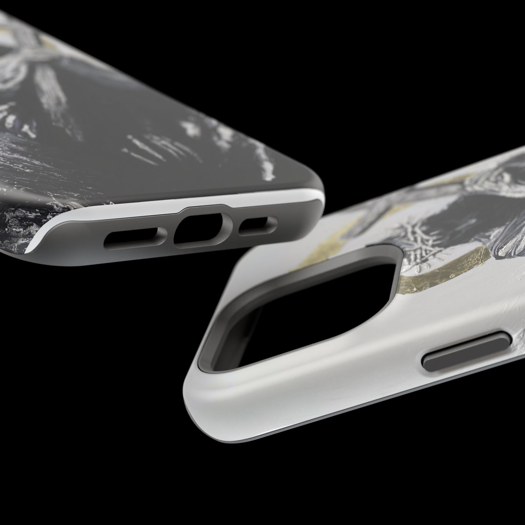 Jesus Christ defeating Satan — Magnetic Impact-Resistant Phone Cover