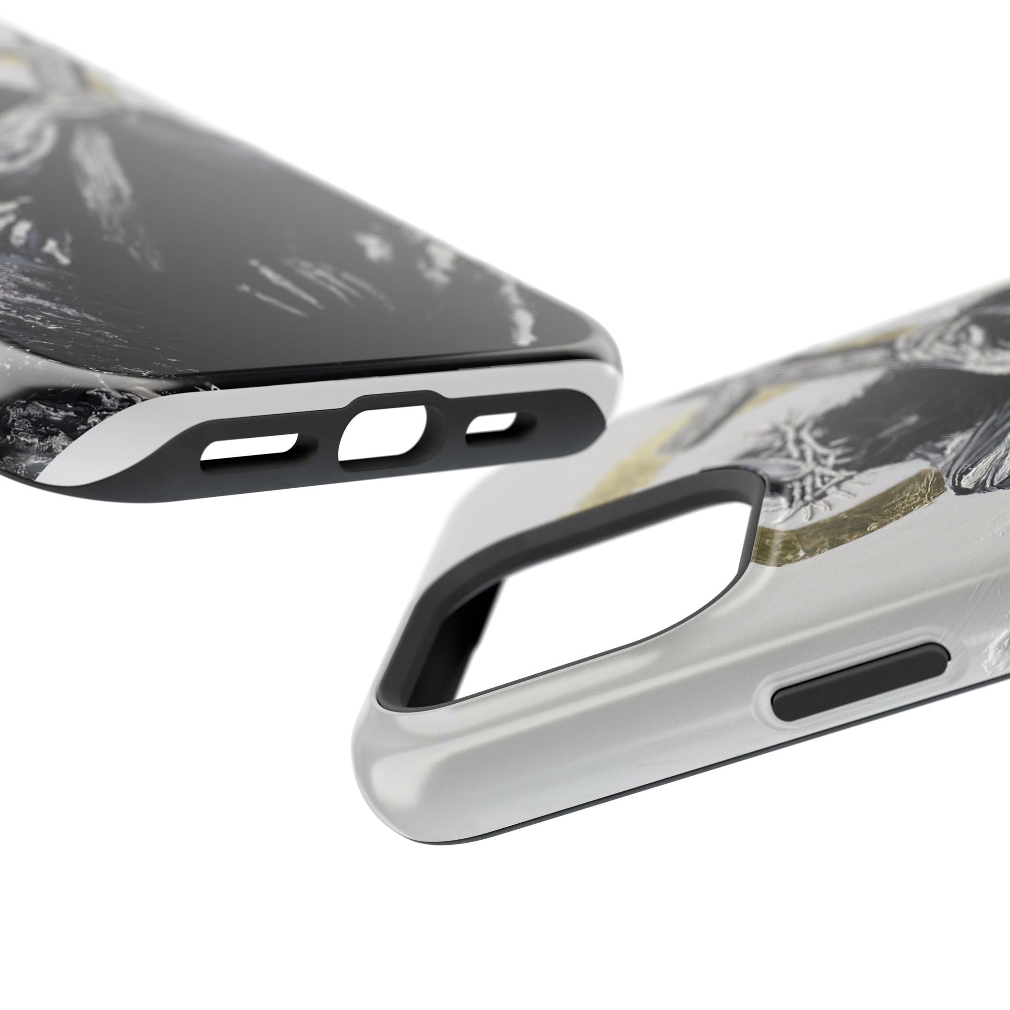 Jesus Christ defeating Satan — Magnetic Impact-Resistant Phone Cover