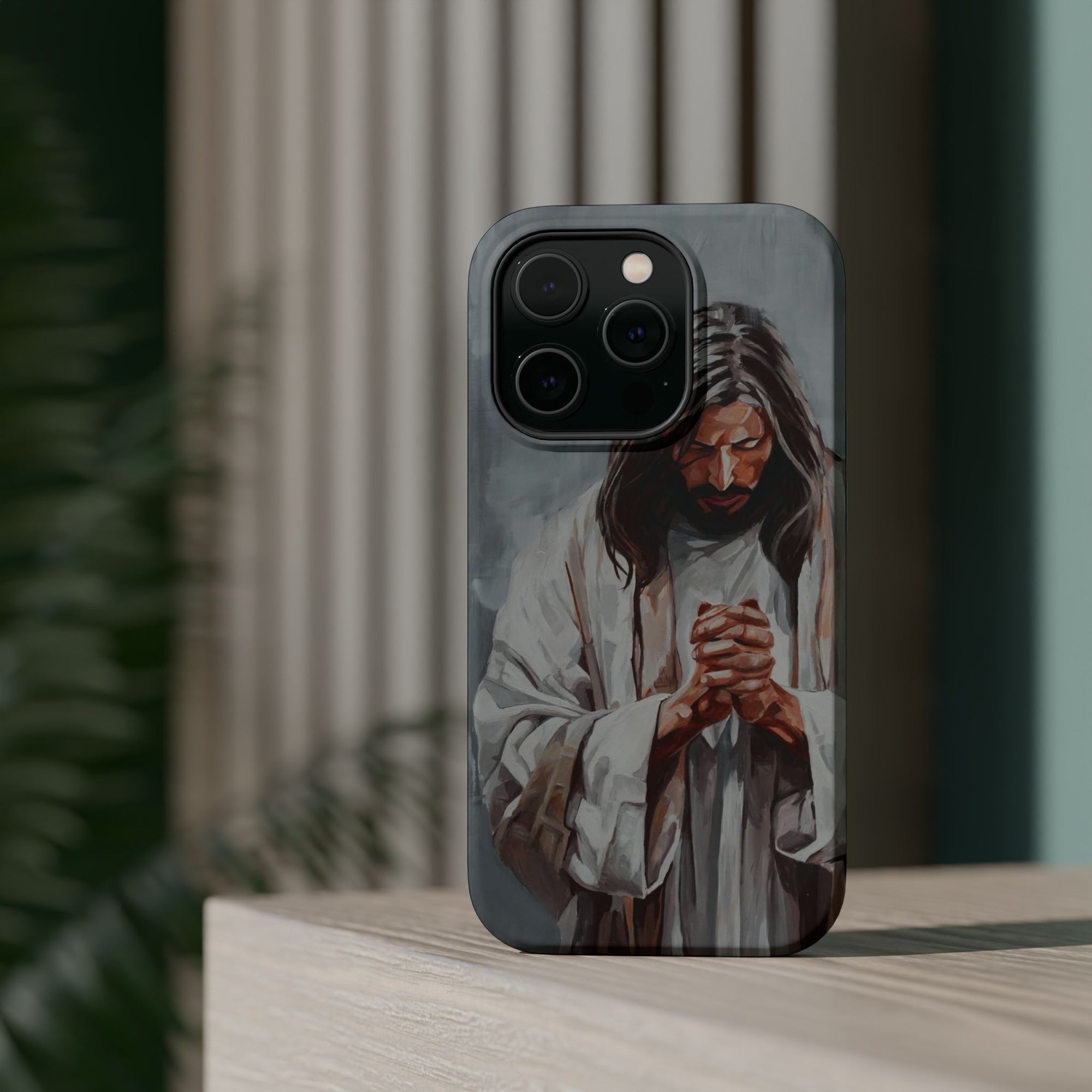 Praying Jesus Phone Case - Mag Safe iPhone Cover