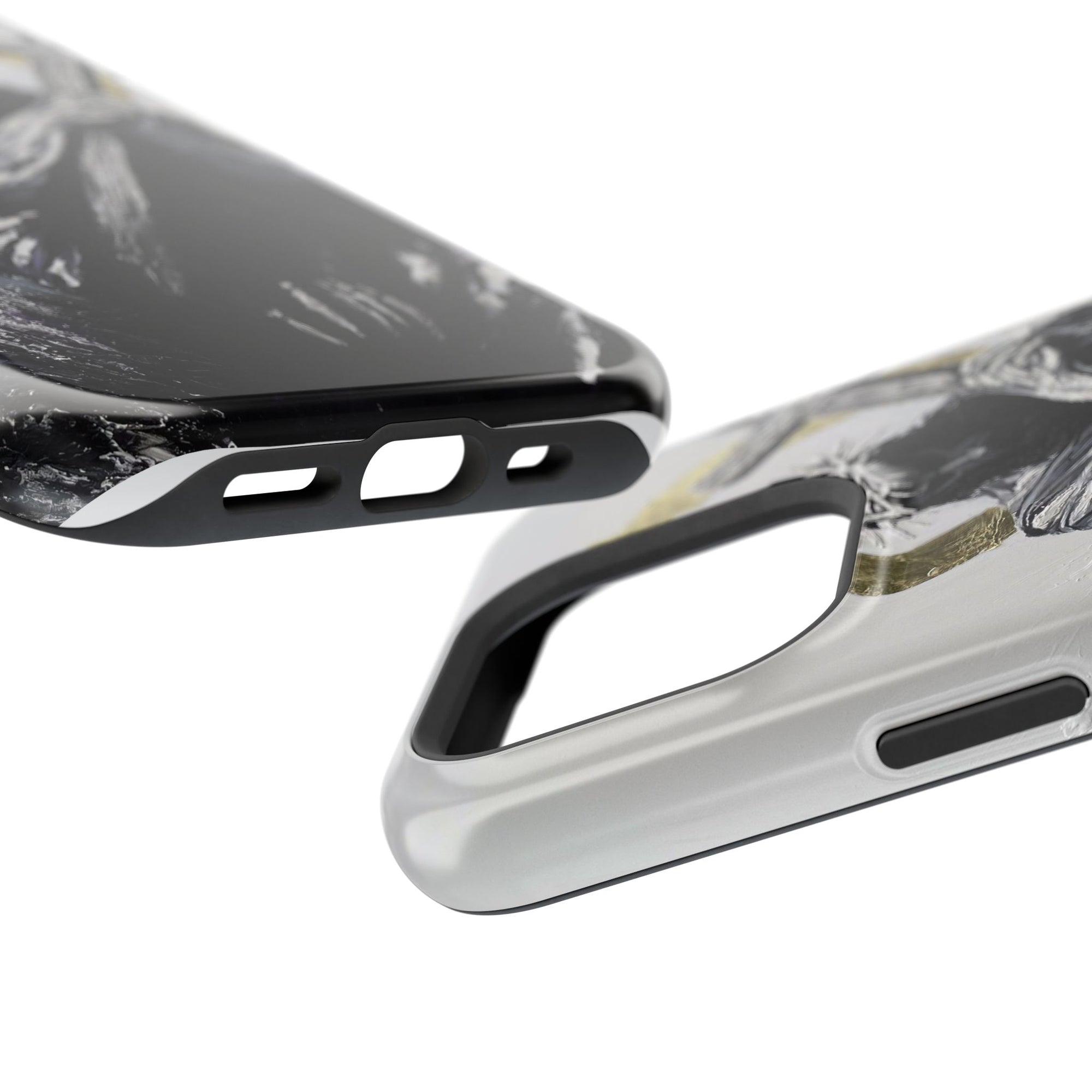 Jesus Christ defeating Satan — Magnetic Impact-Resistant Phone Cover