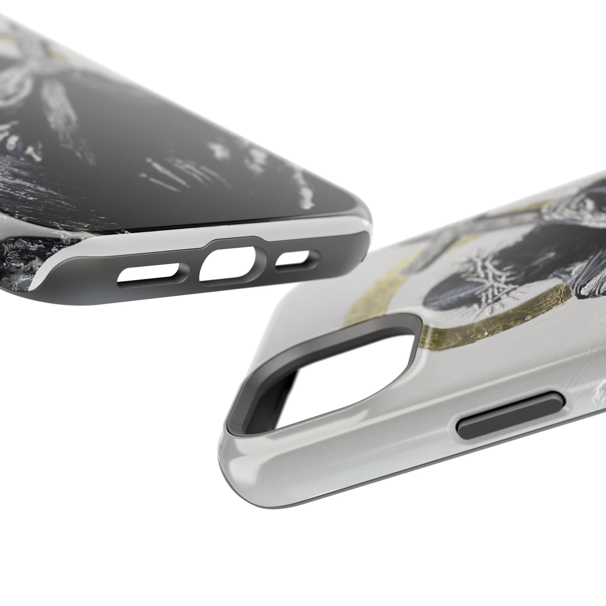 Jesus Christ defeating Satan — Magnetic Impact-Resistant Phone Cover