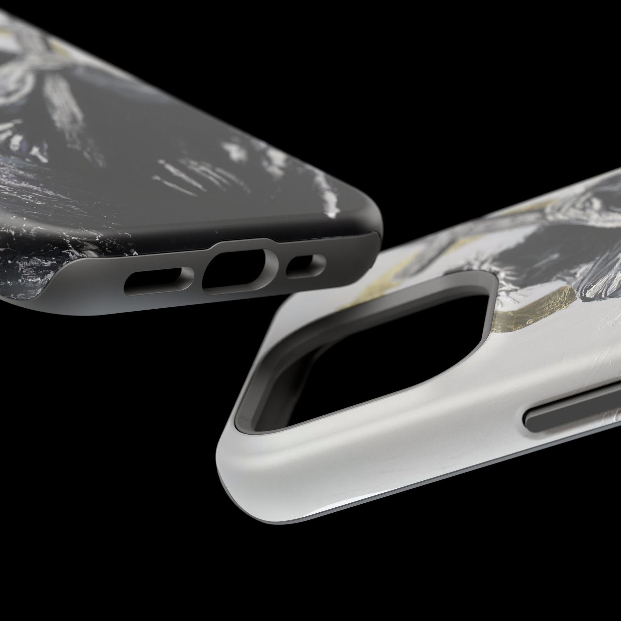 Jesus Christ defeating Satan — Magnetic Impact-Resistant Phone Cover