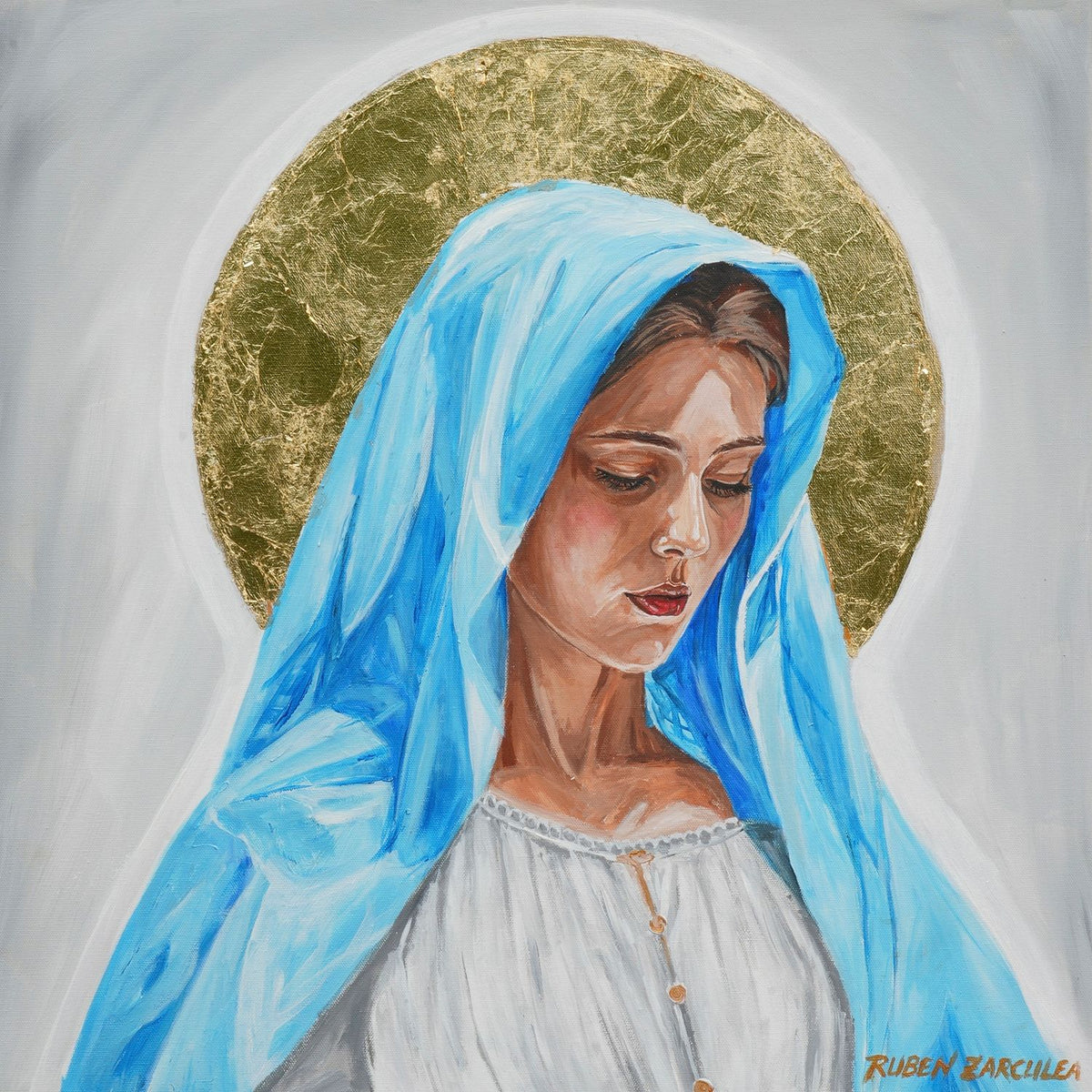 Virgin Mary in Blue