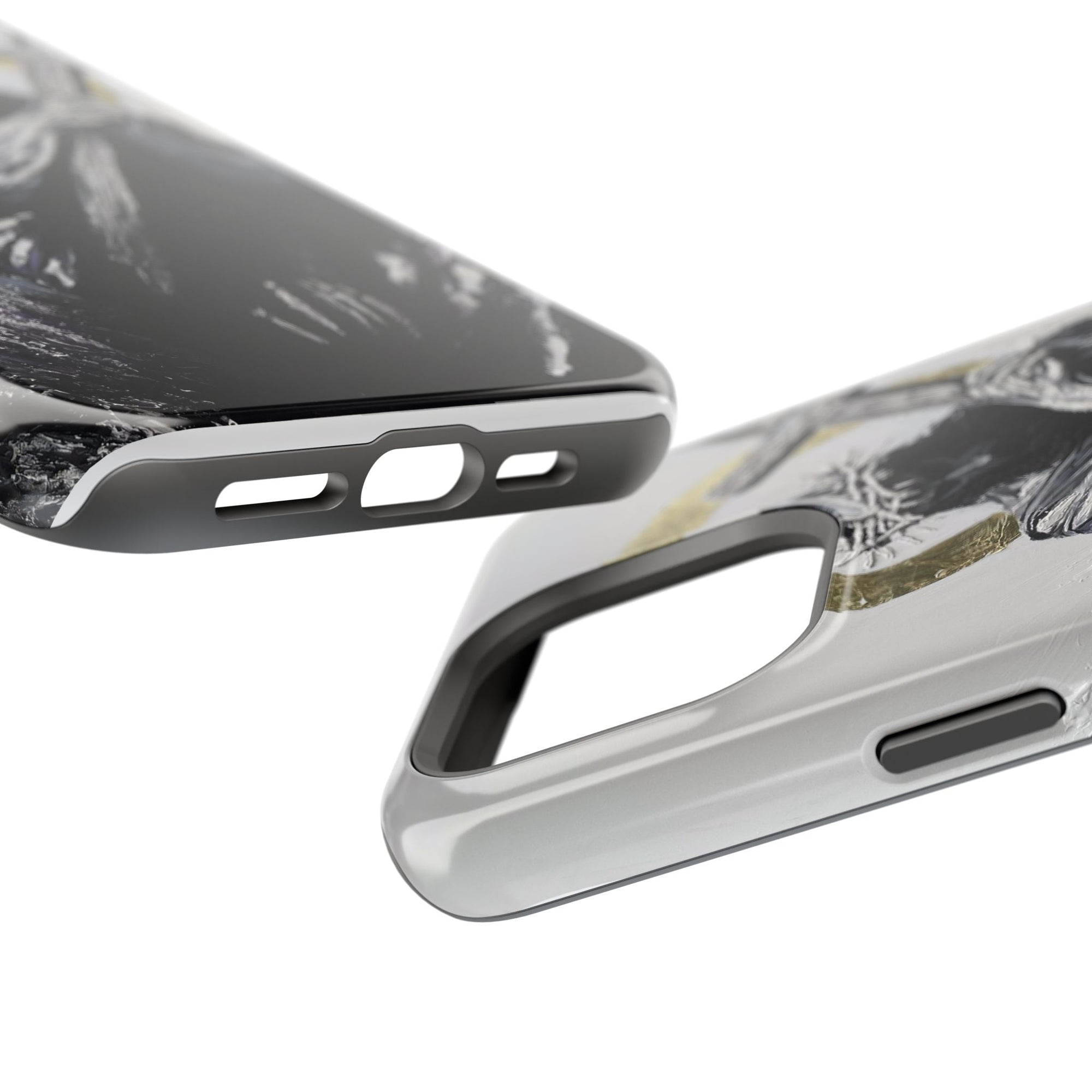 Jesus Christ defeating Satan — Magnetic Impact-Resistant Phone Cover