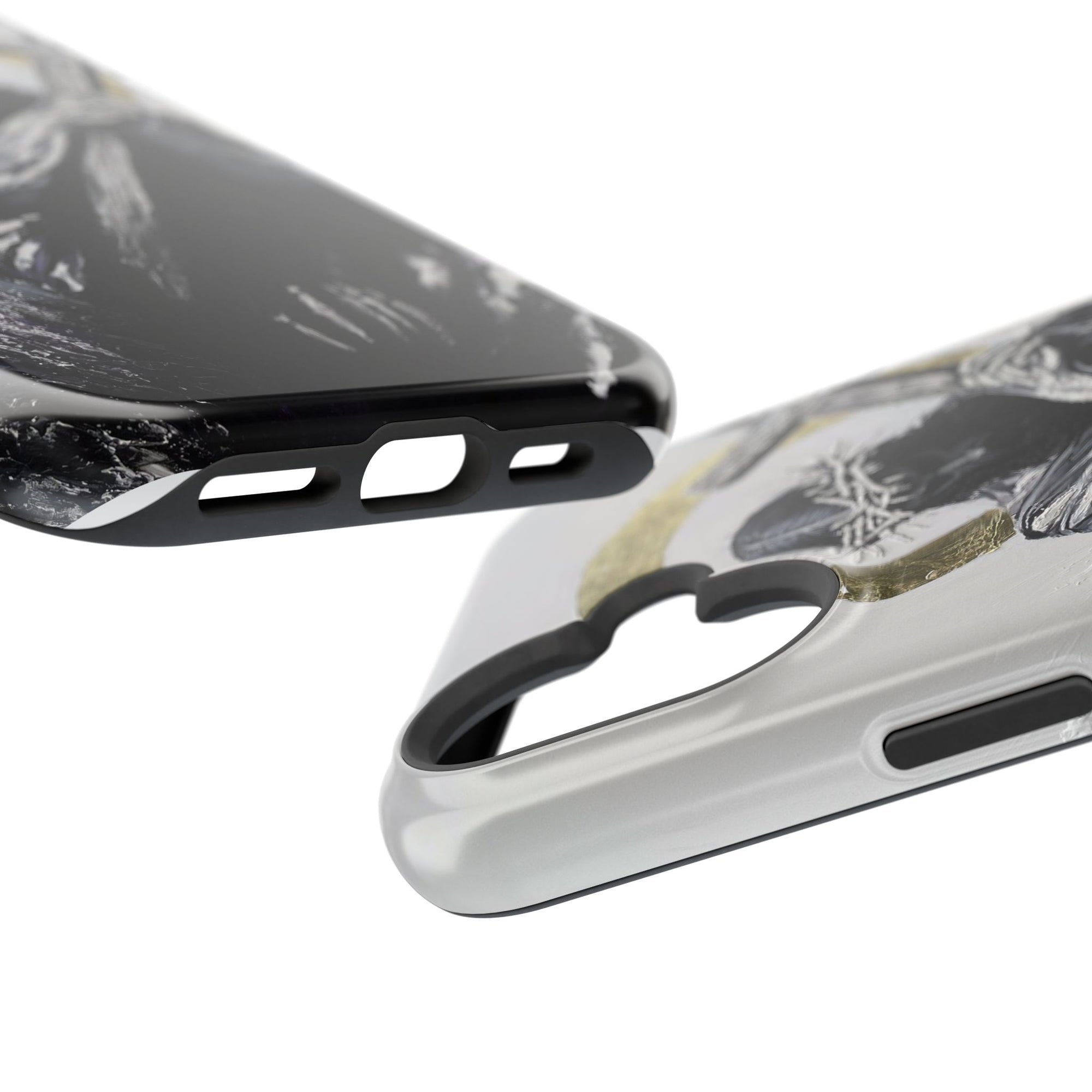 Jesus Christ defeating Satan — Magnetic Impact-Resistant Phone Cover