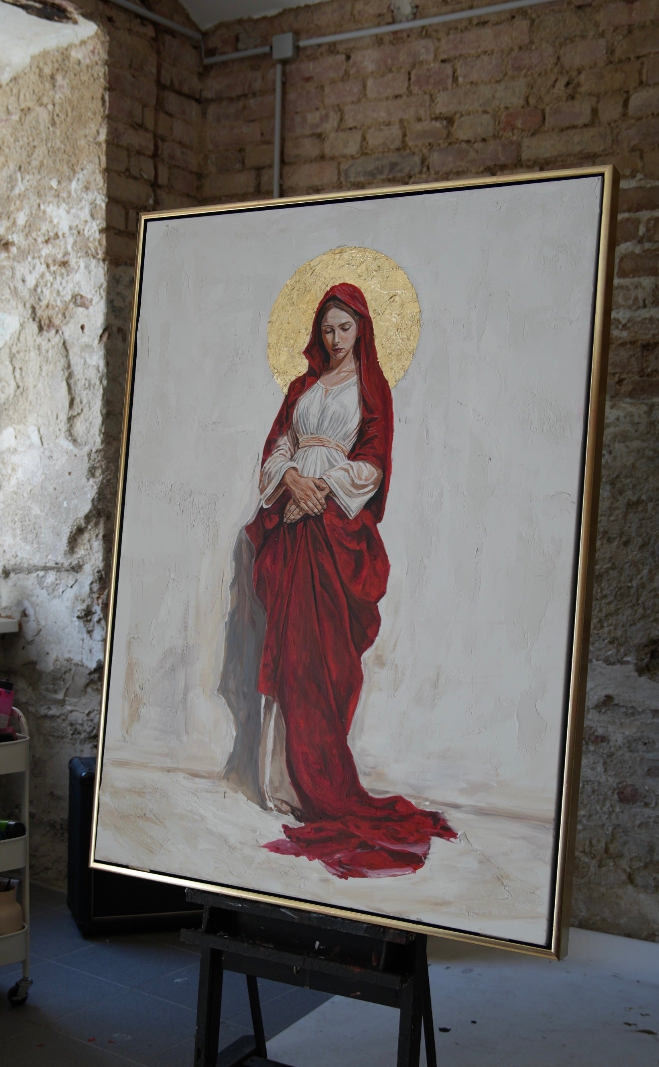 Virgin Mary in Red