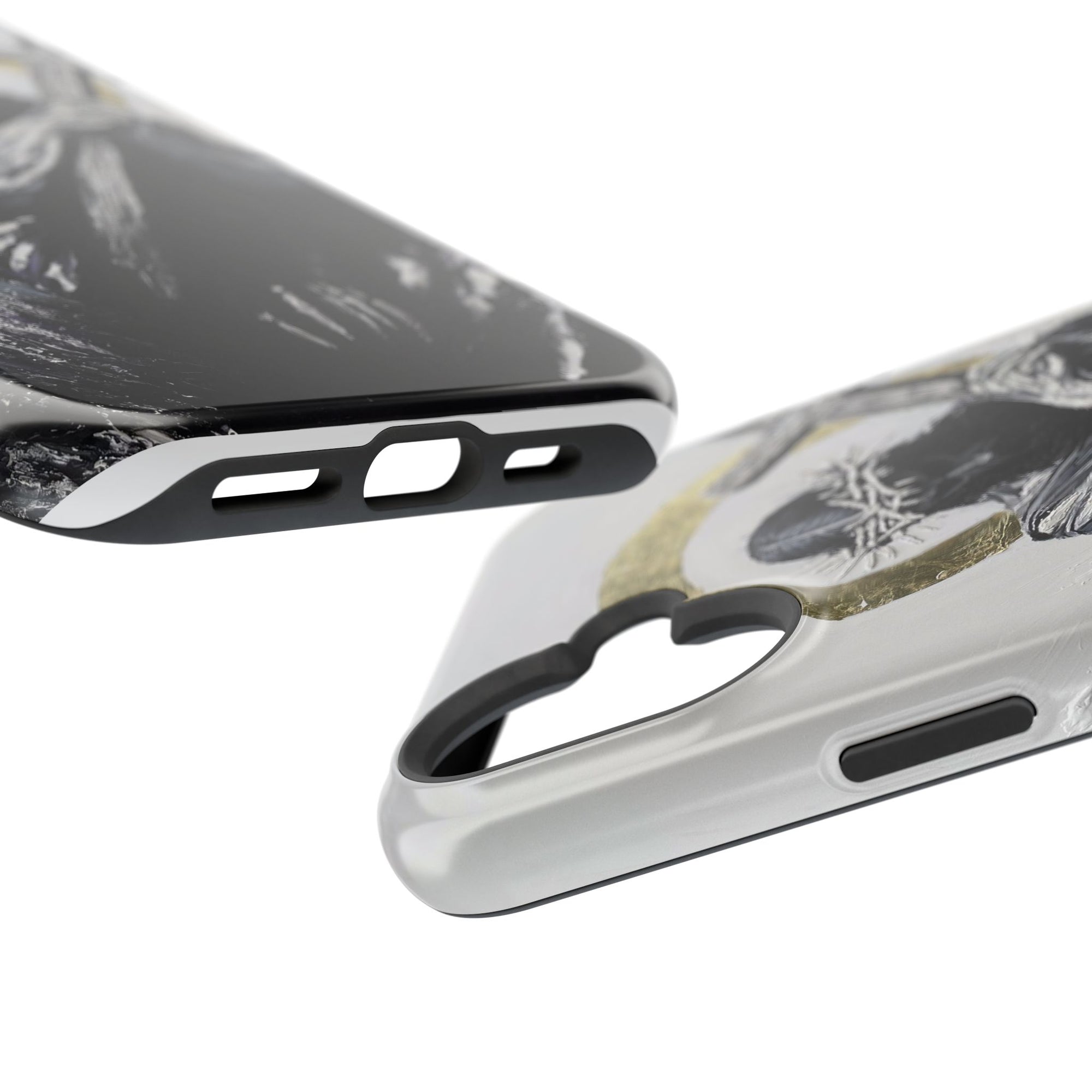 Jesus Christ defeating Satan — Magnetic Impact-Resistant Phone Cover