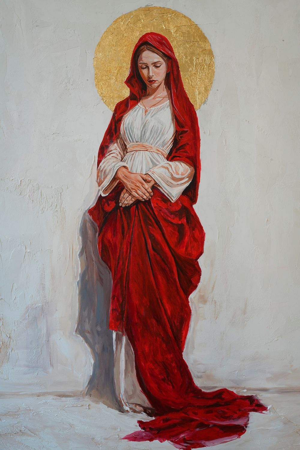 Virgin Mary in Red