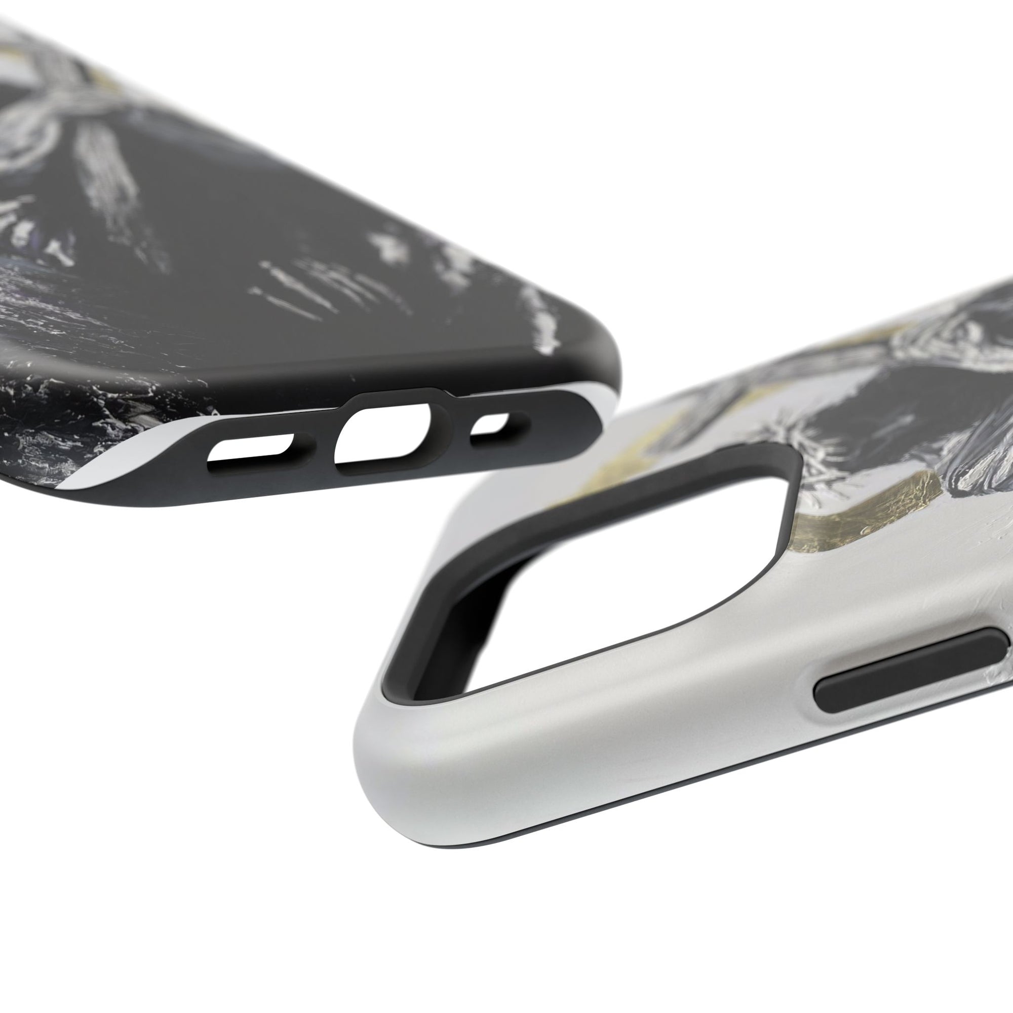 Jesus Christ defeating Satan — Magnetic Impact-Resistant Phone Cover