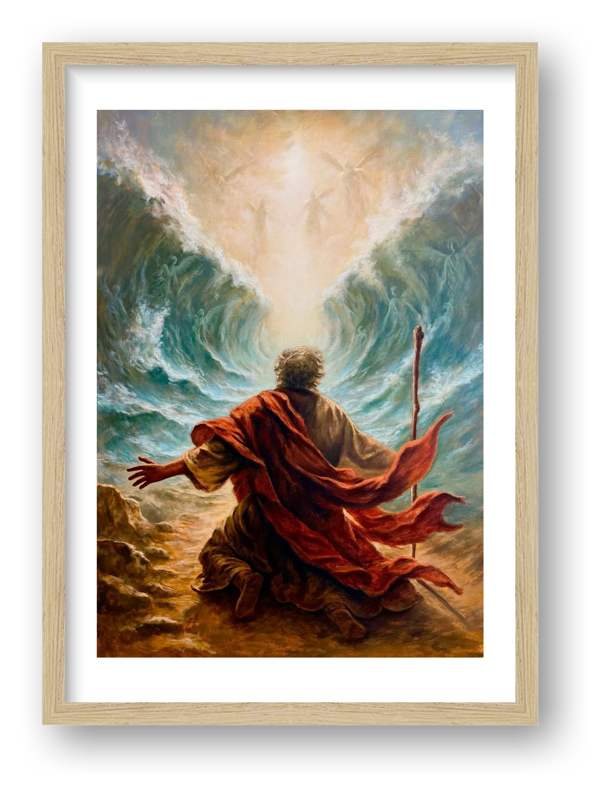The Waters Heard His Name — framed