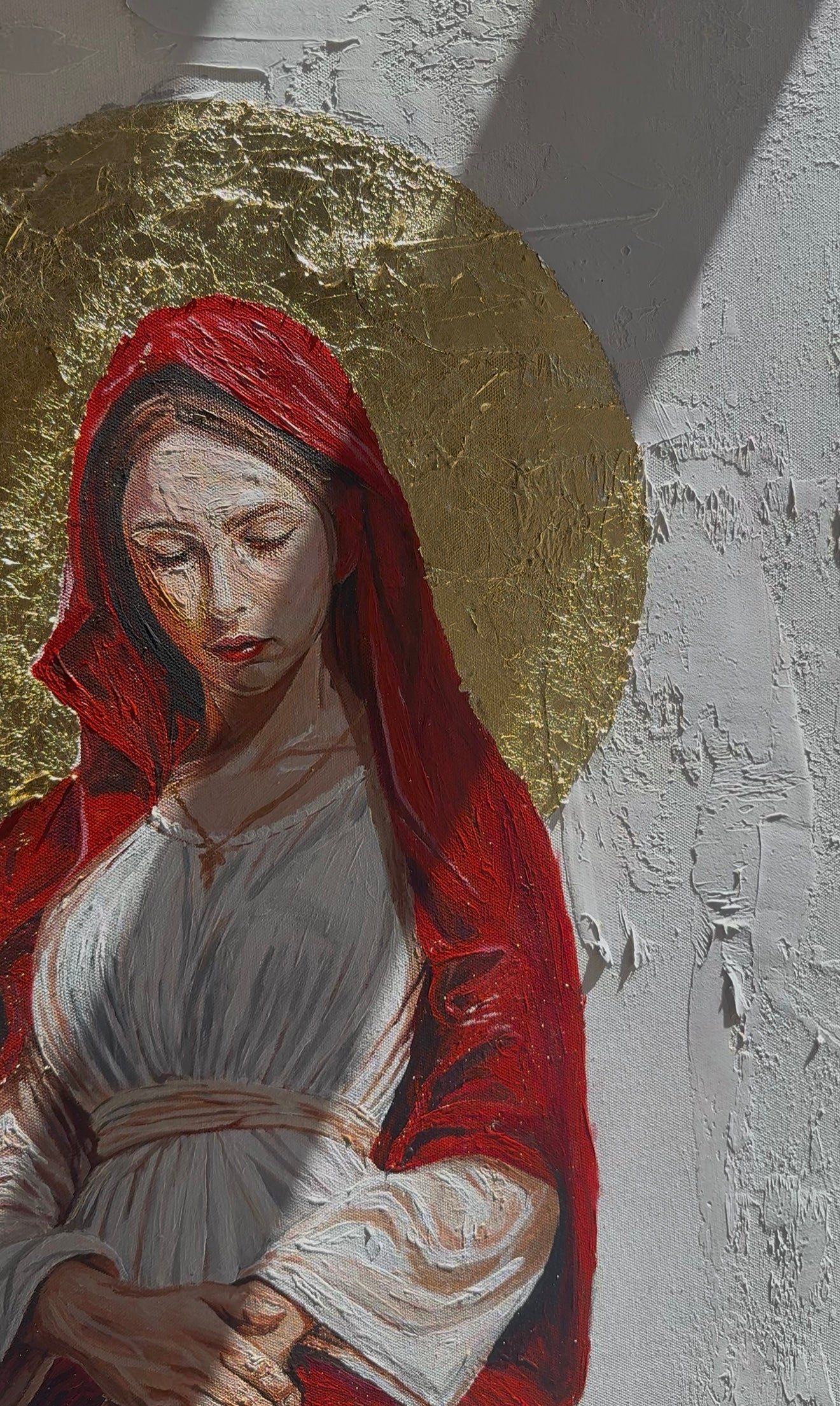 Virgin Mary in Red