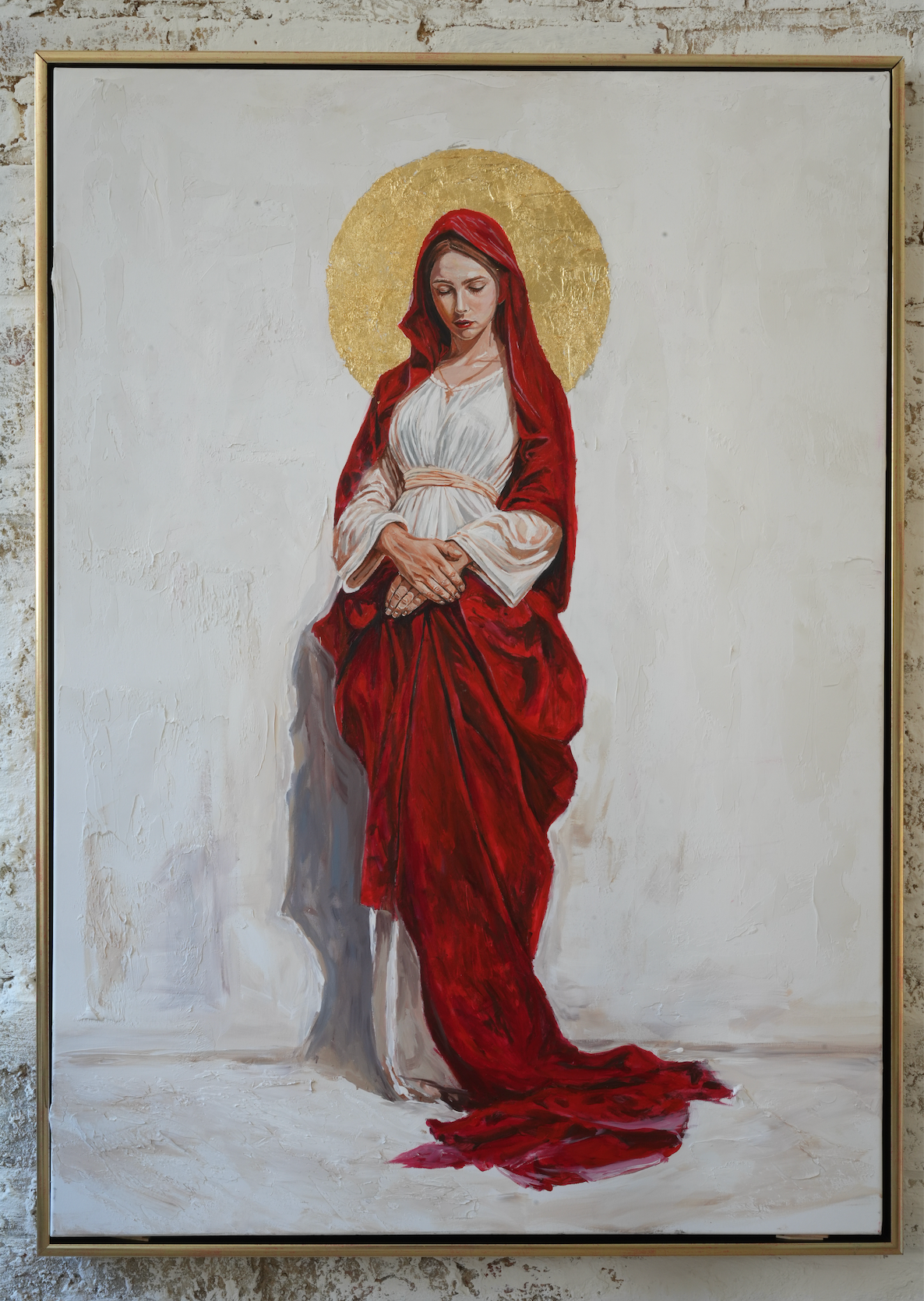 Virgin Mary in Red