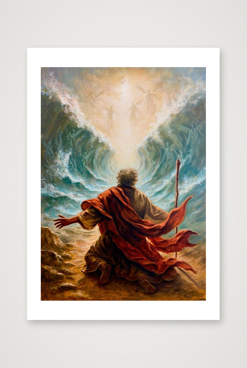 The Waters Heard His Name — A4 (21×30cm, 8×12") Print only