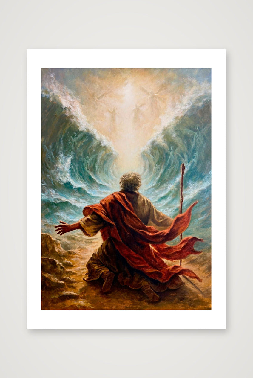 The Waters Heard His Name — 42×59cm, 17×23" Print only